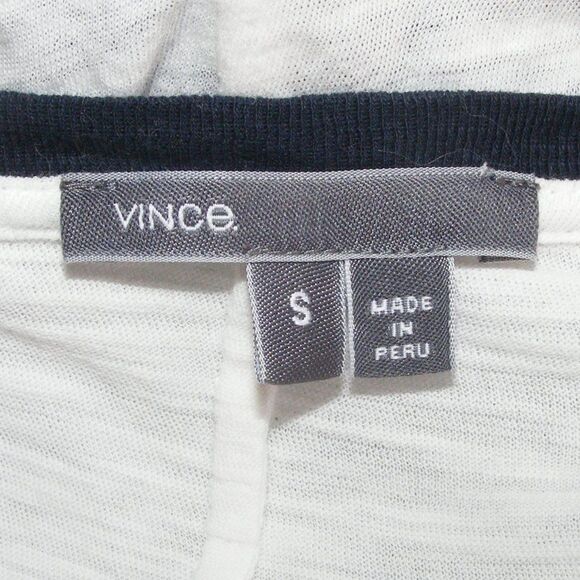 VINCE Tee, S, Black & White, Burnout, Color block, Short sleeves, Lightweight - Picture 6 of 9
